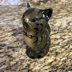 Vintage Black Cat Creamer Tony Wood Staffordshire England